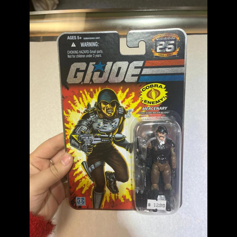 GI Joe 25th Anniversary Comic Series Major Bludd 3.75" Action Figure 2008